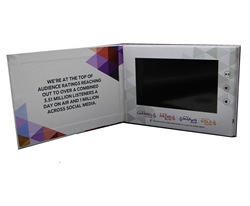 7inch LCD video hardcover brochure