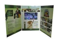 A4 3 Fold Soft Cover Video Brochure