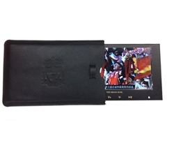 Hight Classcal Video Card in Leather Sleeve with Light Sensor