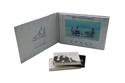 A5 7inch Hardcover LCD Digital Video Player Video Brochure